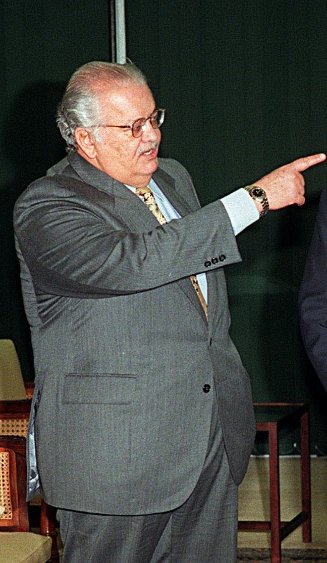 Sérgio Motta: pivô do escândalo da suposta compra de votos na Câmara dos Deputados para a aprovação da emenda da reeleição de Fernando Henrique |