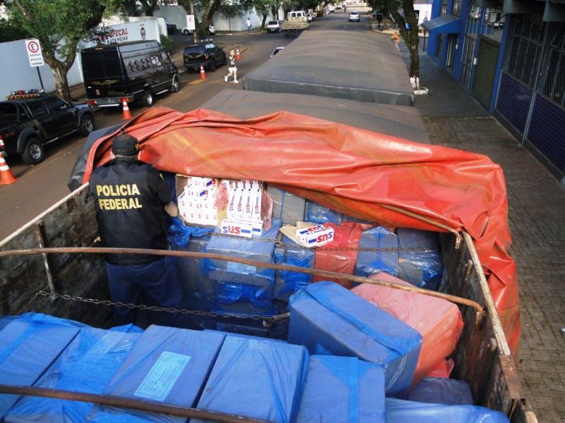 Apreensão foi feita nesta terça-feira, por volta das 0h30, na PR-163, pela Polícia Federal | Divulgação / Polícia Federal