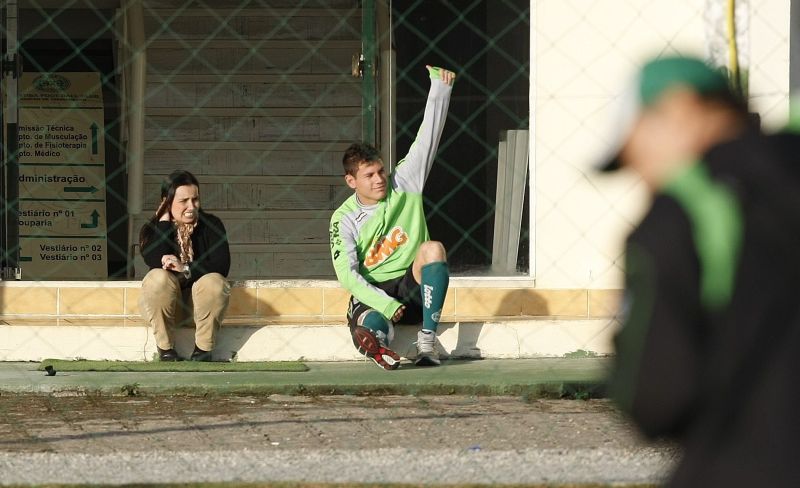 Anderson Aquino, afastado por causa de uma contusão, é o rei da eficiência alviverde: três gols em oito tentativas | Daniel Castellano/ Gazeta do Povo