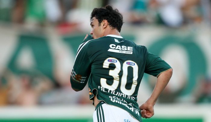 Kleber não gostou da declaração do presidente do Palmeiras após a vitória sobre o Avaí | Cesar Greco / Fotoarena