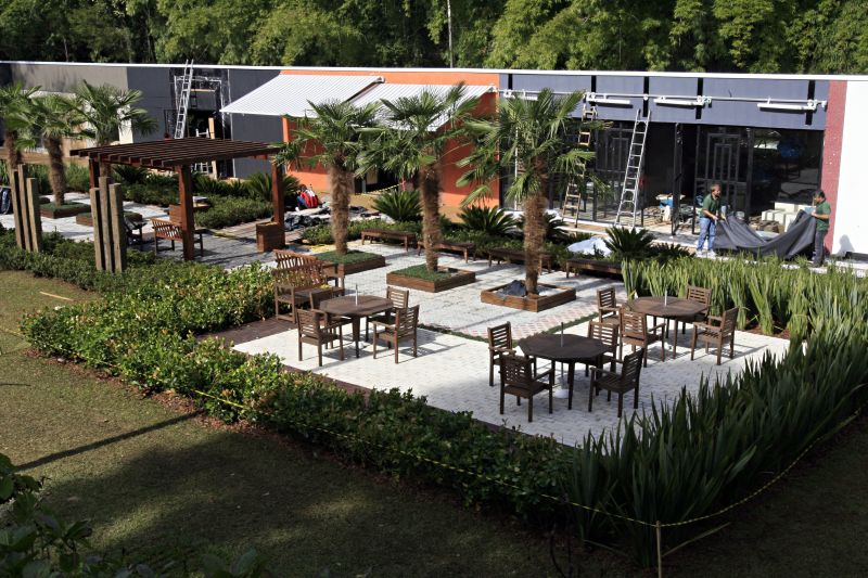 Imóvel que vai receber a Casa Cor Paraná foi construída em um terreno de cerca de 20 mil metros quadrados | Priscila Forone/ Gazeta do Povo