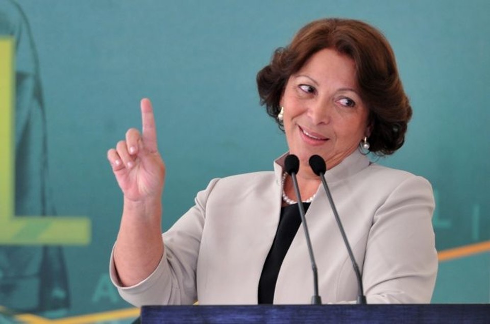 A nova ministra da Secretaria de Relações Institucionais, Ideli Salvatti, fala durante cerimônia de posse | Fabio Rodrigues Pozzebom/ABr