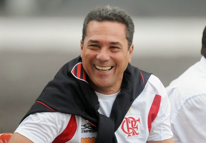 Luxemburgo no treino do Flamengo nesta terça-feira: técnico diz que não deve nada a Edmundo | Maurício Val/VIPCOMM
