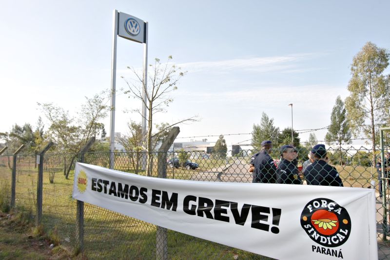 Fábrica da Volkswagen na região de Curitiba: paralisação de 37 dias foi a mais longa da história da montadora no estado | Marcelo Elias/ Gazeta do Povo