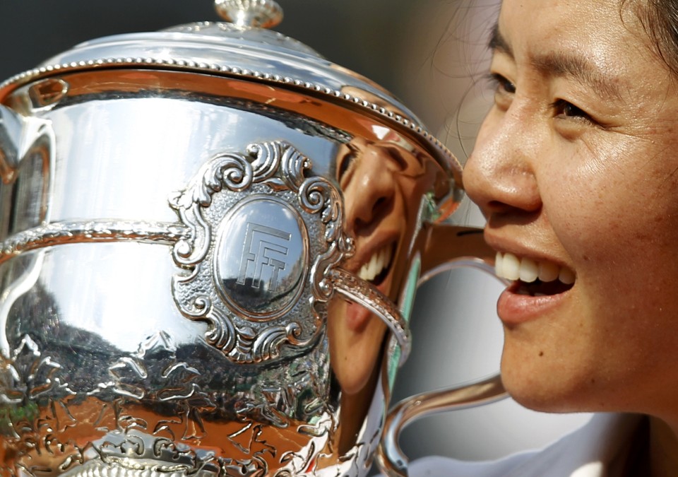 Na Li se tornou a primeira tenista chinesa a faturar um título de um torneio do Grand Slam | Reuters