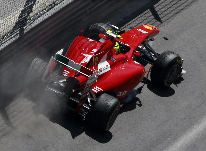 Corrida de Felipe Massa em Mônaco acabou no muro da saída do túnel | Eric Gaillard / Reuters