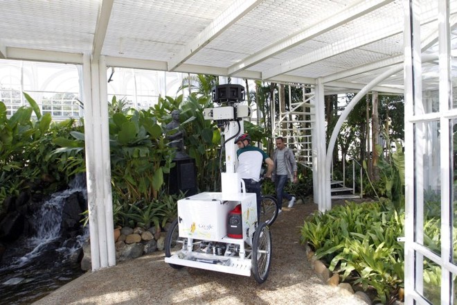 Google Trike passará por trilhas e caminhos dos parques e em locais que carros não podem entrar |