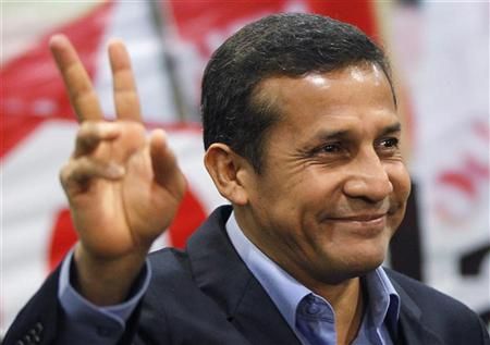 Ollanta Humala durante coletiva de imprensa em Lima, no domingo | Reuters
