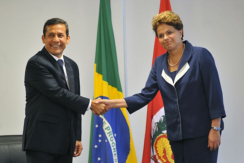 O presidente eleito do Peru, Ollanta Humala, se reúne com a presidente Dilma Rousseff | Antonio Cruz/ABr