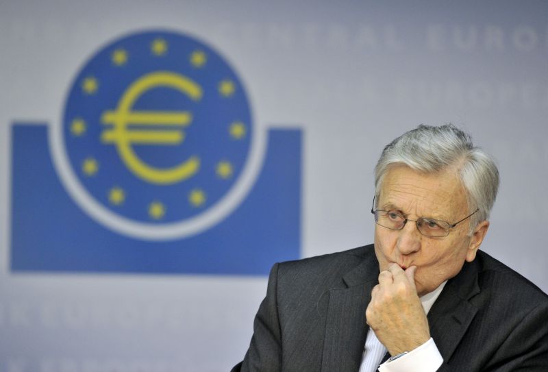 Trichet, do BCE: instituição anunciou ontem apoio a Portugal e aumento de juros | Boris Roessler/AFP