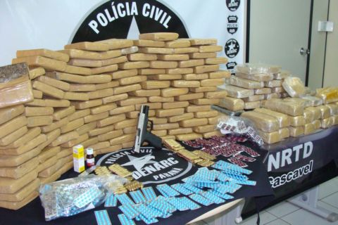 1,5 tonelada de maconha foi apreendida pelo Denarc nos primeiros seis meses do ano | Divulgação / Polícia Civil