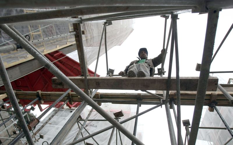 A construção civil empregou 11,8 mil novos funcionários desde o início do ano, segundo dados do Caged | Daniel Castellano/ Gazeta do Povo