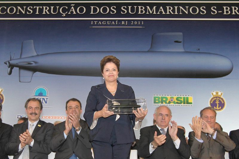 Dilma Rousseff deu início à produção dos primeiros submarinos brasileiros | Roberto Stuckert/Presidência