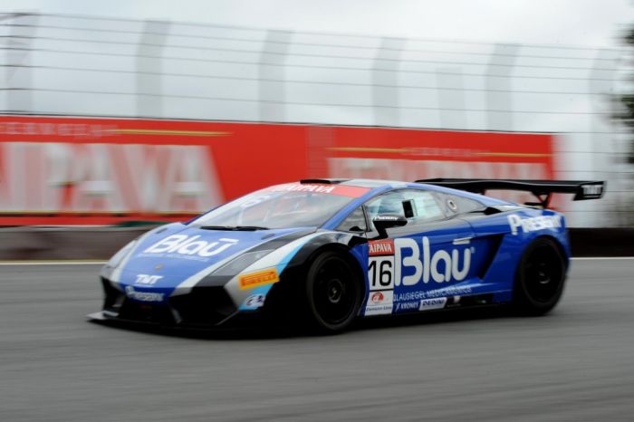 Lamborghini de Marcelo Hahn e Allam Khodair ficou em primeiro no treino | Divulgação