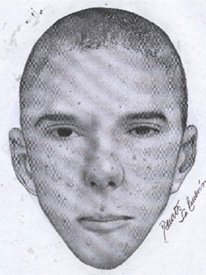 Polícia divulga retrato falado de suspeito de assaltar hotel de luxo em Santa Teresa, no Centro do Rio | Foto: Divulgação/Polícia Civil do Rio de Janeiro