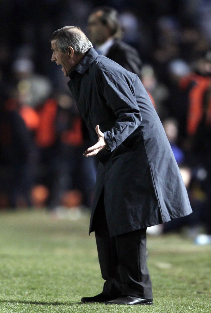Oscar Tabárez, técnico do Uruguai, destacou a força ofensiva do time, que aproveita bem a pouca quantidade de posse de bola | Andres Stapff/ Reuters