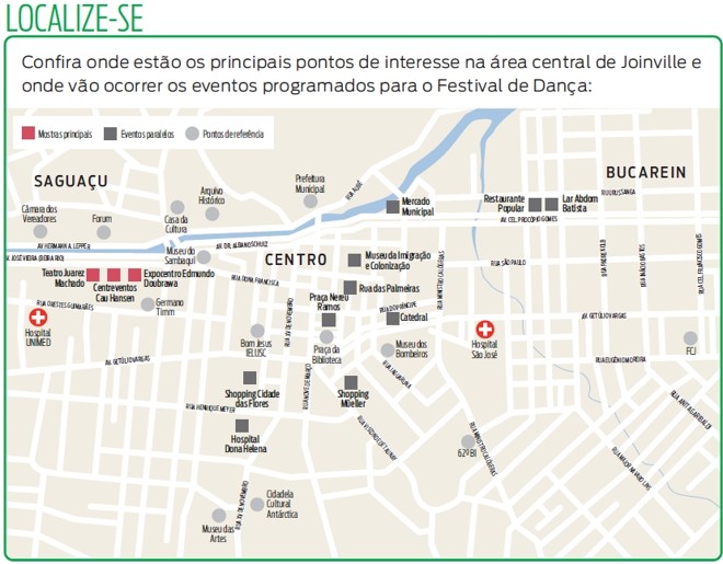 Confira onde vão ocorrer os eventos programados para o Festival de Dança |
