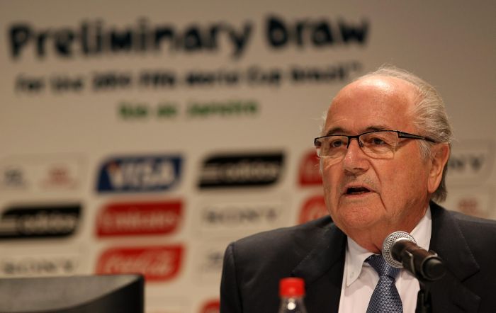 Possibilidade do aumento das sub-sedes da Copa das Confederações foi levantada durante coletiva de Joseph Blatter nesta quarta | Valterci Santos / Gazeta do Povo