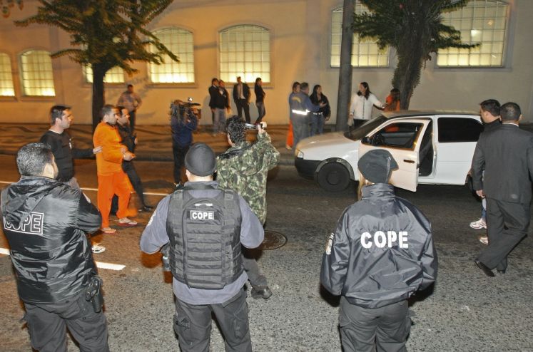 Na sexta-feira (15), polícia realizou reconstituição do crime | Marcelo Elias/Agência de Notícias Gazeta do Povo