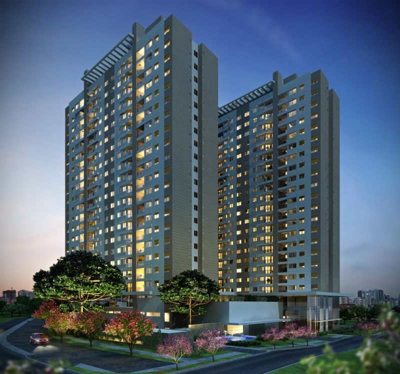 O condomínio-clube Life Residence Club, no Capão Raso, terá 608 apartamentos, com área útil de 56 a 78 metros quadrados | Divulgação