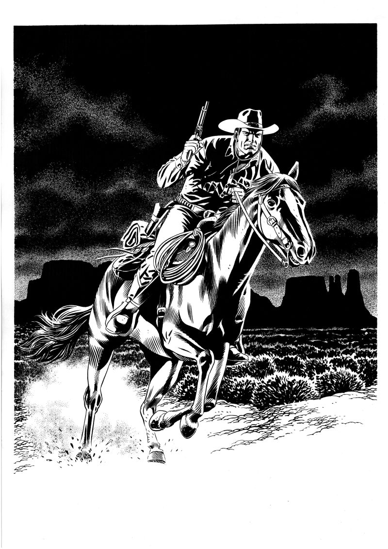 Caubói italiano Tex, por Fabio Civitelli. Autor é um dos convidados da Gibicon | Reprodução