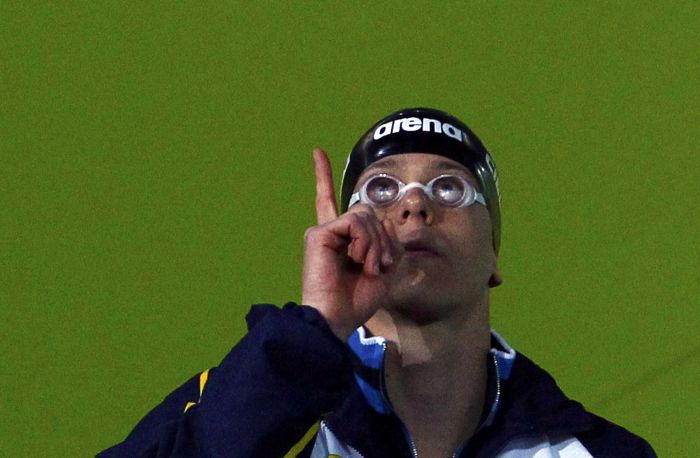 Cielo vai à final dos 50 m borbolenta em Xangai: brasileiro virou alvo dos rivais pelo jultamento brando da CAS | David Gray / Reuters