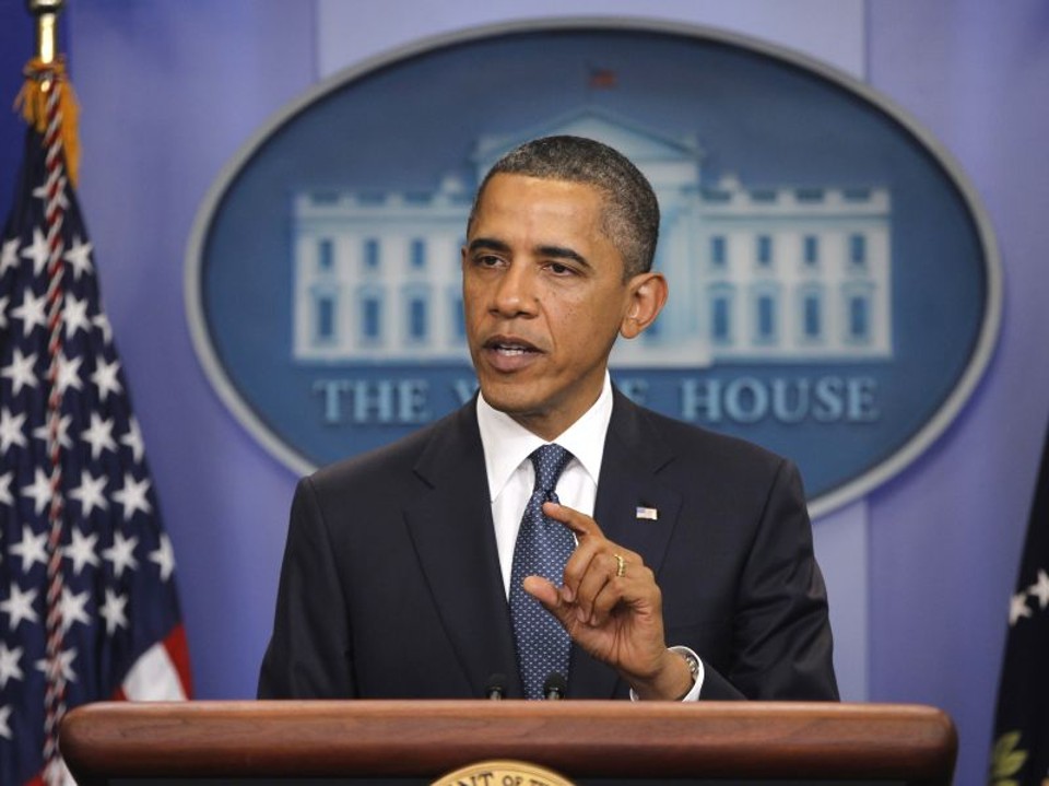 O presidente norte-americano Barack Obama faz comunicado a impensa sobre a redução da dívida dos EUA, na Casa Branca, em Washington | Reuters