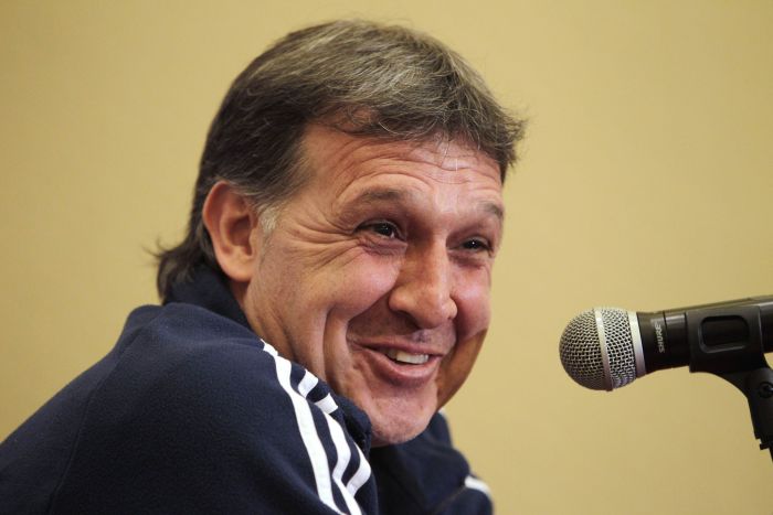 Gerardo Martino nega que a seleção paraguaia entre em campo apenas para se defender | Jorge Adorno / Reuters