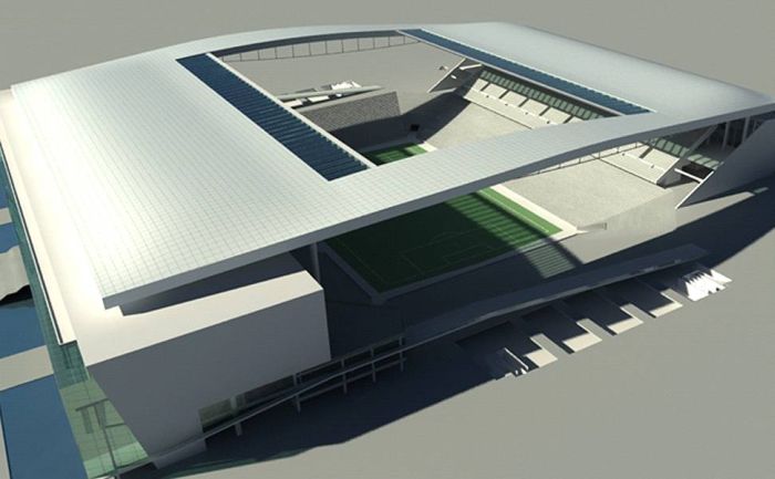 Projeto do Itaquerão, estádio que deve mesmo abrigar a abertura da Copa do Mundo de 2014 | Divulgação