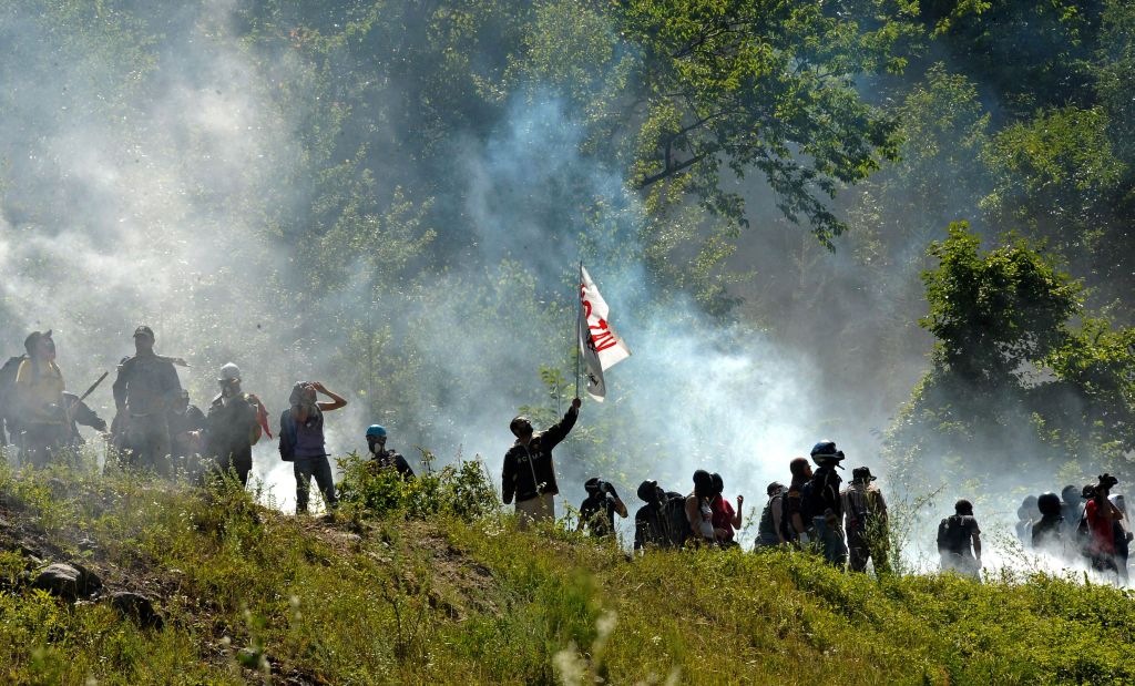 Mobilização foi contra a construção de trem de alta velocidade | Filippo Alfero/AFP