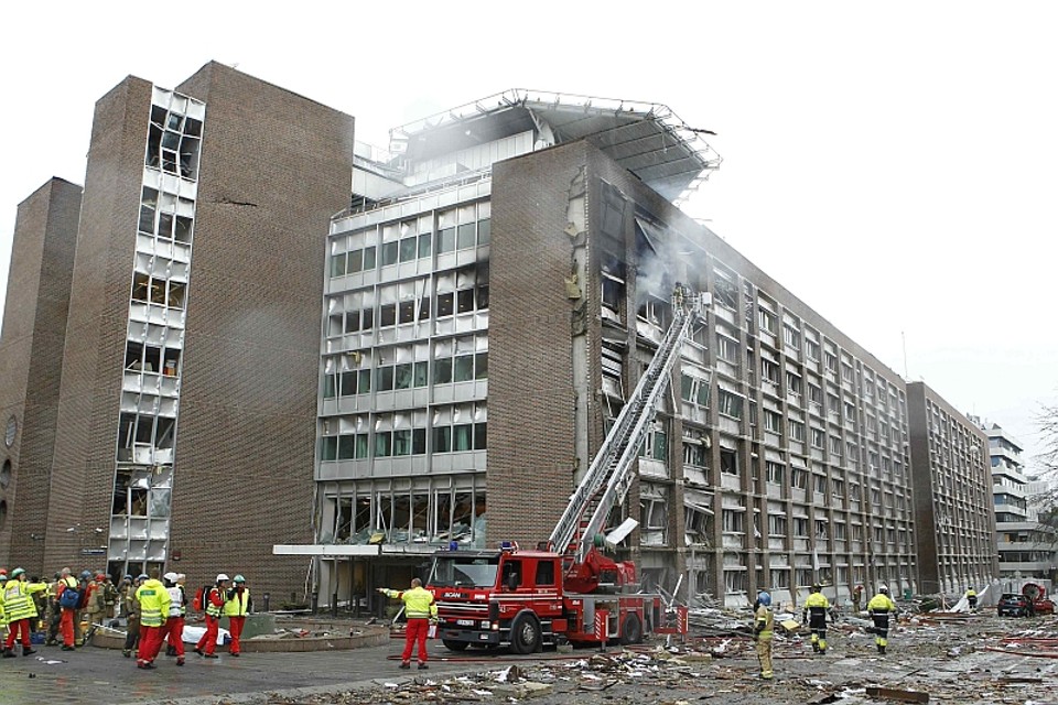 Explosões afetaram prédios públicos em Oslo, na Noruega | REUTERS/Holm Morten/Scanpix