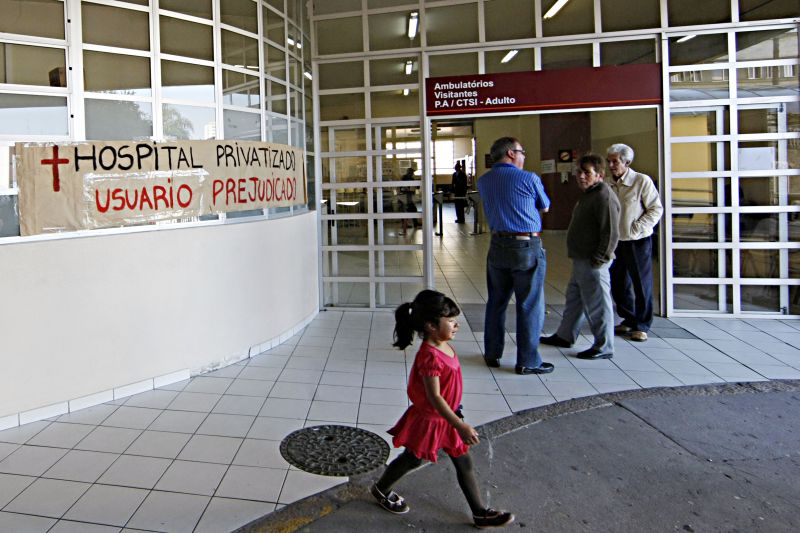 Cenário de desolação no HC: paralisação estratégica prejudica atendimento | Albari Rosa / Gazeta do Povo
