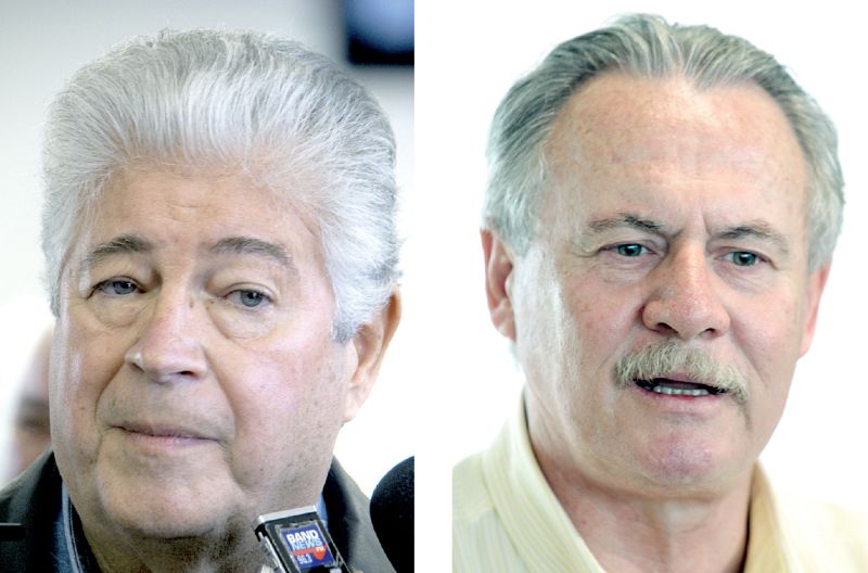 Requião e Pessuti: eles disputam o comando do PMDB no Paraná. | Fotos: Marco André Lima e Walter Alves/ Gazeta do Povo