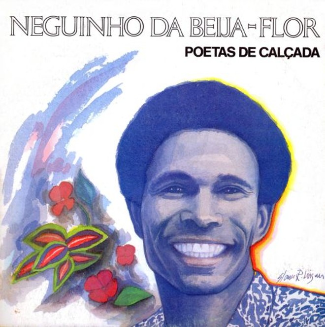A capa do disco Poetas de Calçada, do Neguinho da Beija-Flor, foi criada por Glauco |