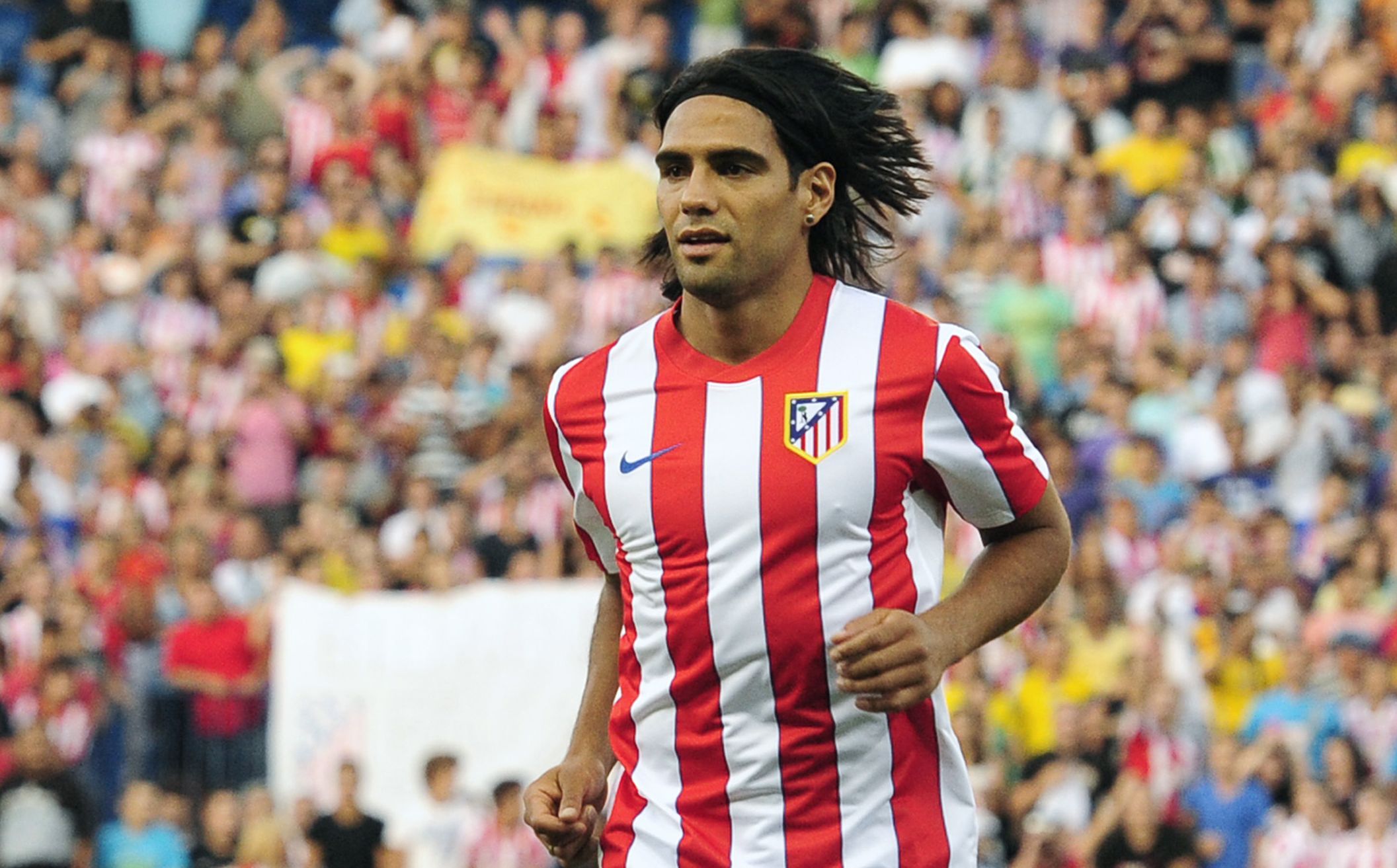 Atacante colombiano Falcao Garcia na chegada ao Atlético de Madrid | Dani Pozo / AFP
