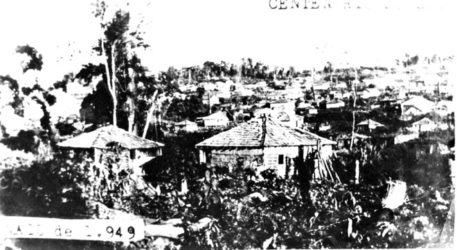 Vista da cidade de Porecatu, no Oeste do estado, na década de 40: palco de conflito agrário | 