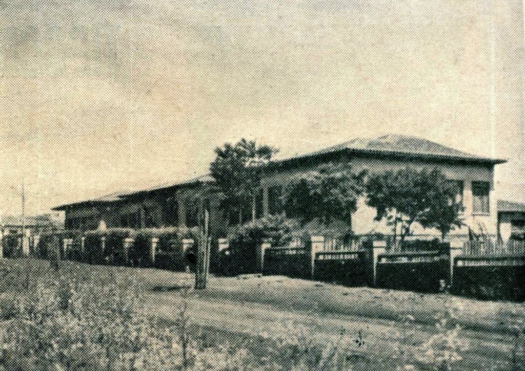 A sede do Ginásio Maringá, na Avenida Tiradentes |