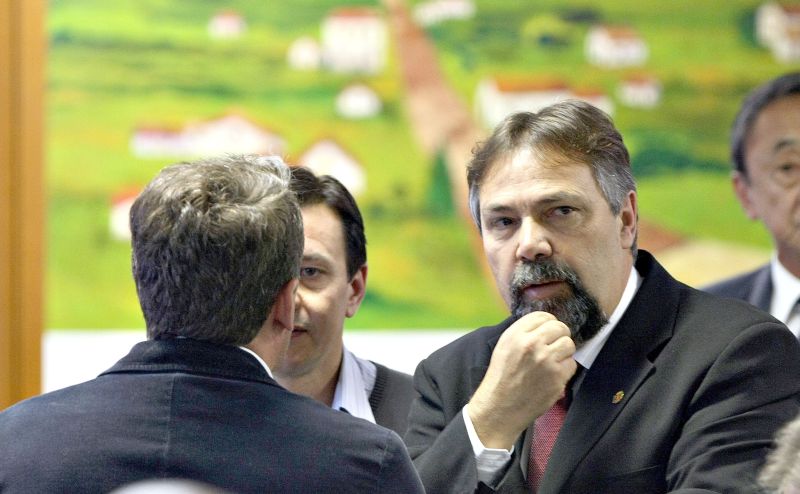 Derosso, antes do começo do depoimento, no qual alegou ser vítima de interesses político-eleitorais | Valterci Santos/ Gazeta do Povo