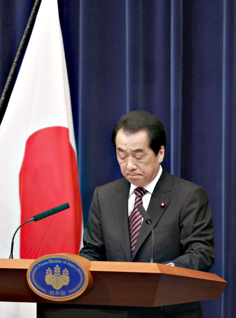 Premiê Naoto Kan sofreu desgaste durante os trabalhos para enfrentar a crise provocado pelo tsunami | Toru Hanai/Reuters