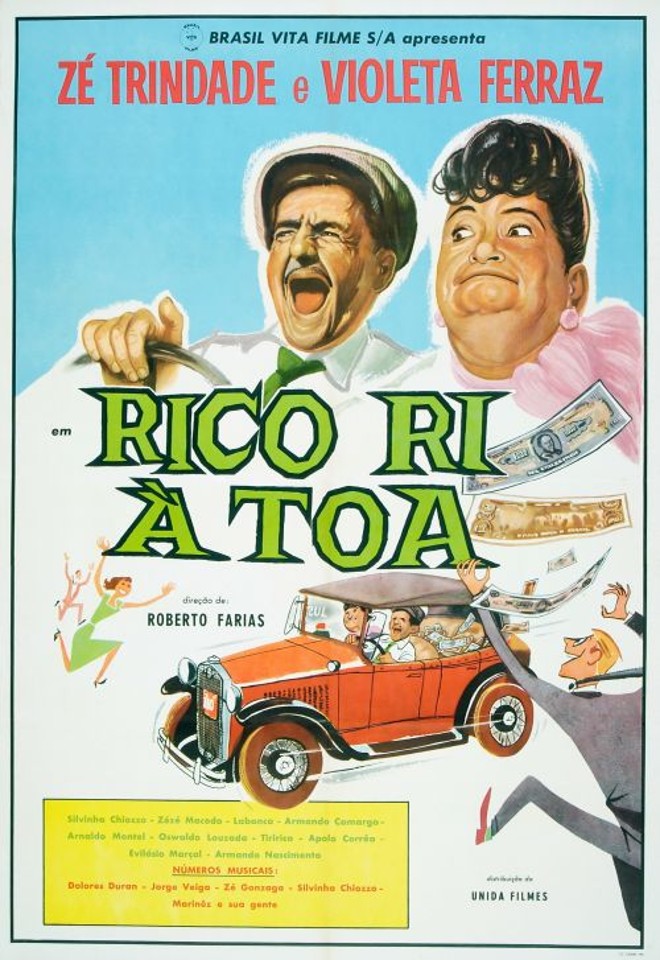 Cartaz de Rico Ri à Toa, de 1957: primeiro filme do cineasta ganhou restauração do Centro de Pesquisadores do Cinema Brasileiro |