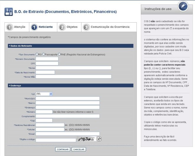 Com delegacia eletrônica, paranaenses já podem registrar boletins de ocorrência pela internet | 