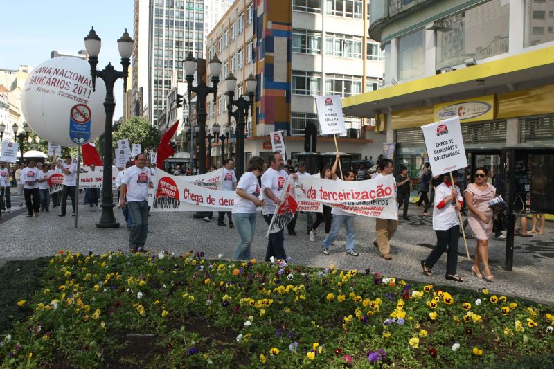 Bancários iniciaram sua campanha salarial em agosto | Aniele Nascimento/ Gazeta do Povo