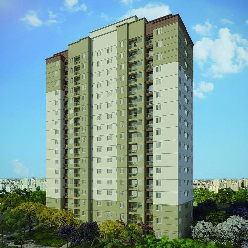 O condomínio Allegro tem 504 unidades com áreas de 50,22 e 48,10 metros quadrados | Divulgação