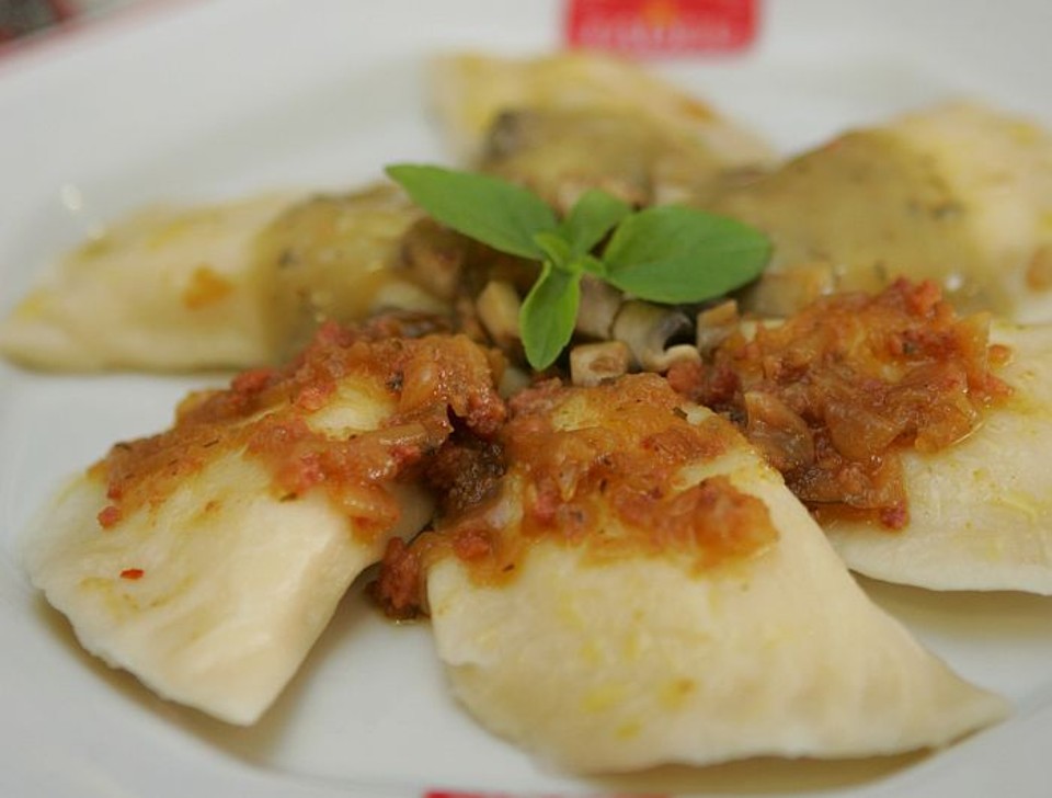 Pierogi leva recheio de requeijão e batata | Aniele Nascimento/Gazeta do Povo