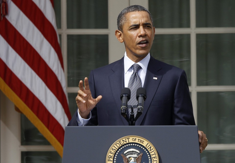Presidente norte-americano Barack Obama anuncia, na Casa Branca, medidas para diminuir o déficit econômico do país | REUTERS/Larry Downing