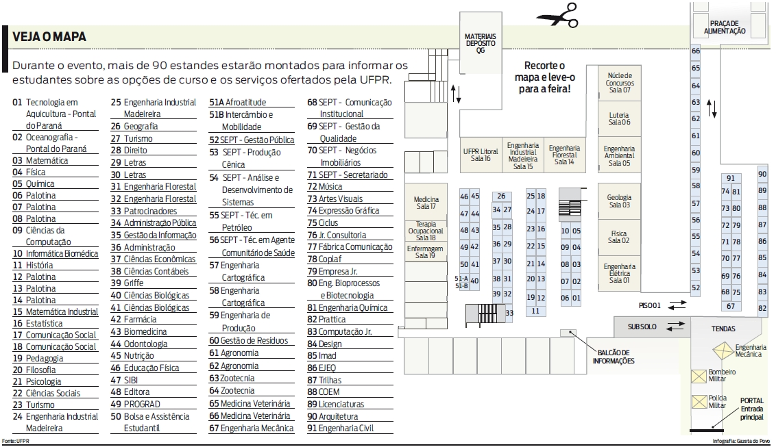 Veja o mapa da feira |