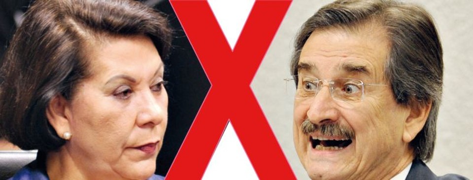 Eliana Calmon, corregedora do CNJ e Cezar Peluso, presidente do órgão e do STF | 