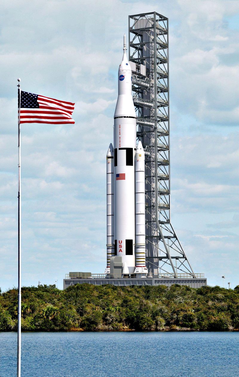 Ilustração do novo sistema de lançamento da Nasa | Reuters/Nasa