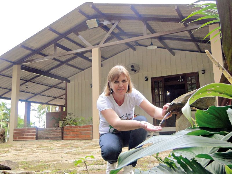 Nívea inaugurou o Recanto das Bromélias, em Matinhos, de forma discreta, mas quer ampliar a pousada em breve | Angel Salgado