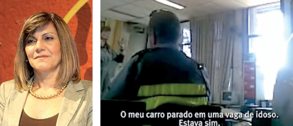 Em vídeo de celular, Rosângela reconhece que cometeu infração de trânsito: situação ficou insustentável | Pedro Serápio/Gazeta do Povo e Reprodução